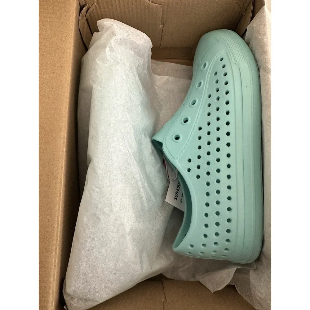 SKECHERS Foamies Guzman Lite Shore Splash Kids Shoes Size 3 Mint Unisex New Pool